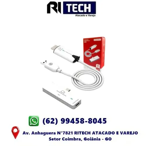 Transmissor HDMI Sem Fio Tipo C - 30 Metros MHD 1080P 60Hz TVs Projetor e Monitor