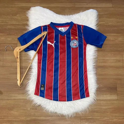 Camisa esporte clube Bahia tricolor feminina
