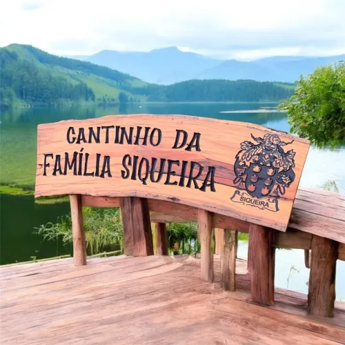Placa de Madeira Premium - Personalizada e Exclusiva | Porteira, Chácara, Fazenda