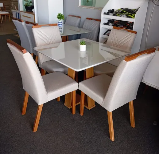 Mesa de jantar com 4 cadeiras 100% MDF