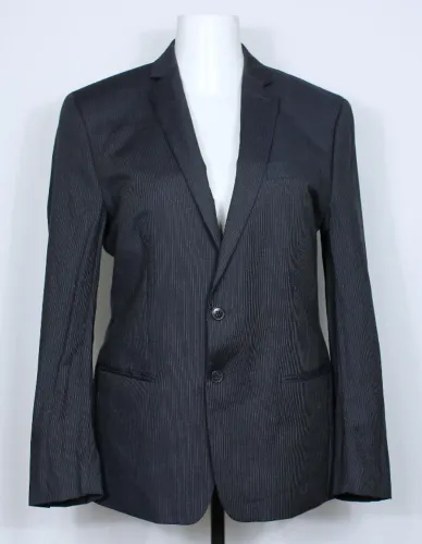 Blazer social alfaiataria masculina risca de giz calvin klein - ref. 4326