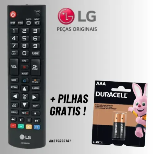 Controle Remoto de Tv LG Smart Original AKB * Com Tecla 3D