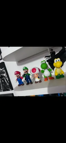 Coleção Mario bros 5 bonecos