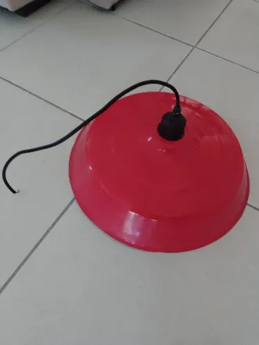 Lustre Cúpula Vermelho - luminária