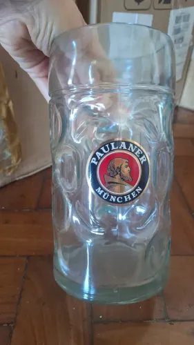 Caneca cerveja Paulaner 1 litro