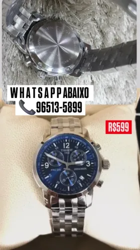Relógio Tissot Modelo Prc 200 Multifuncional Mostrador Azul