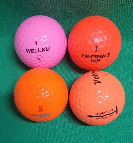 4x Bolas de Golfe Coloridas - Diversas Marcas