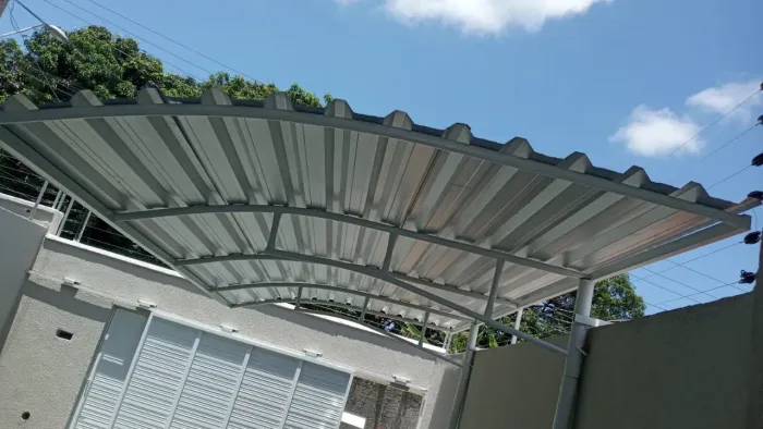 Garagem em Telha zinco alumínio 