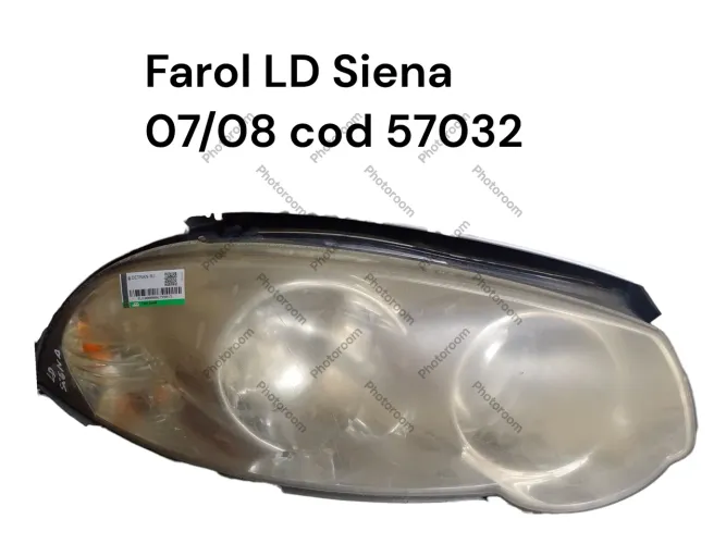 Farol Direito Siena 07/08 Cod 57032 Direito/passageiro