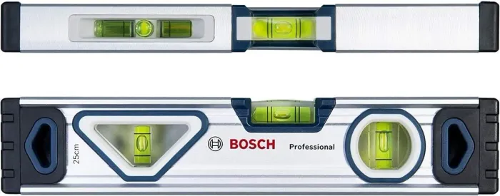 Nível alumínio 25cm Bosch 3 bolhas