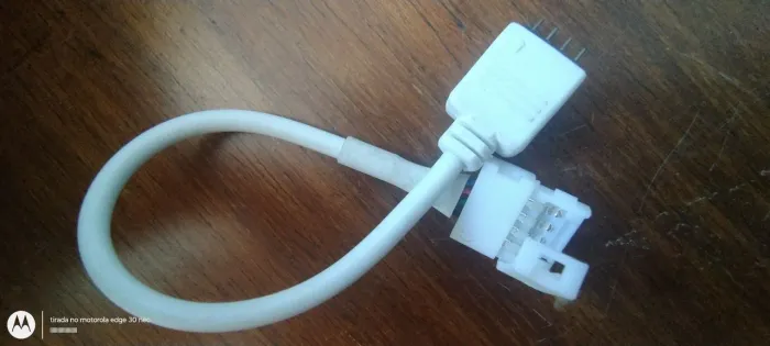 2x Emenda Rápida Conector Rabicho para Fita Led RGB com IR Controladora 