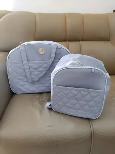 Kit bolsa maternidade azul