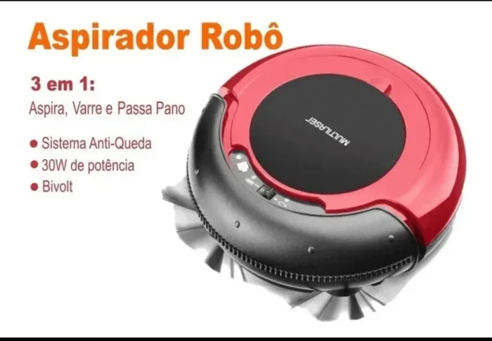 Aspirador Robô 3 em 1 Multilaser Ho041 - Limpeza Completa