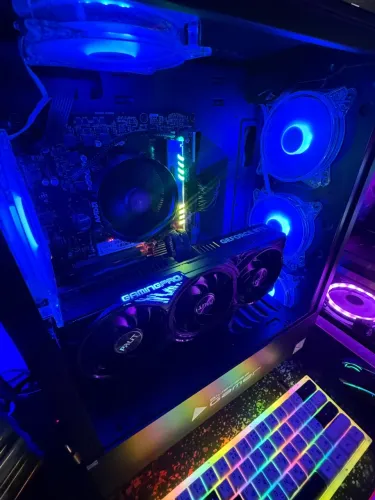 PC GAMER - Ryzen 7 5700G - RTX 5070 Palit - Gaming Pro Zero - peças novas com caixa