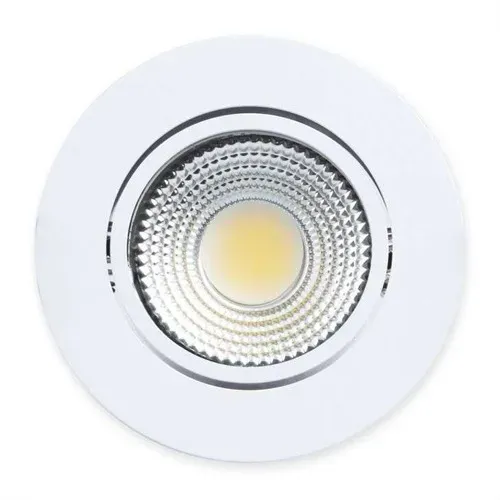 Spot Led Direcionavel Redondo 3w branco frio Bivo Diâmetro:85 mm  Altura:38mm  furo:65mm 0