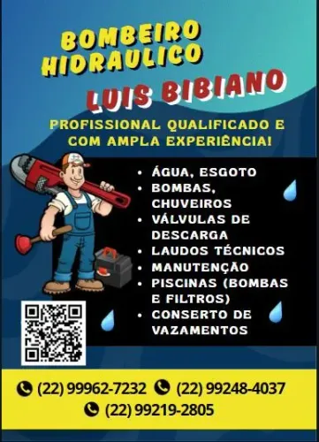Bombeiro Hidráulico / Encanador - Serviços Rápidos e de Qualidade