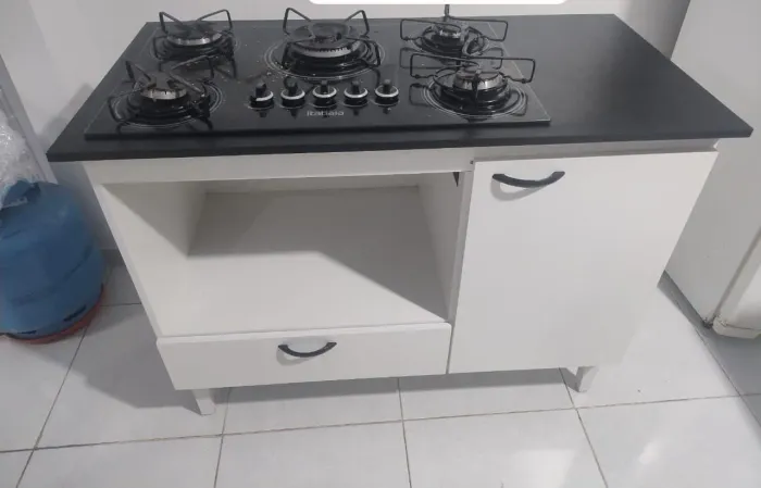 Balcão para cooktop 5 bocas