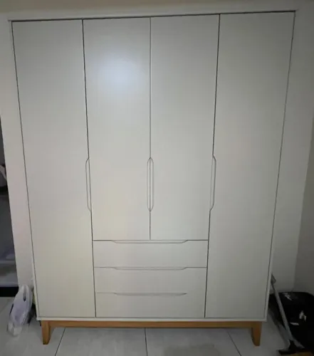 Guarda Roupa Armario Infantil Bebê Criança 4 portas