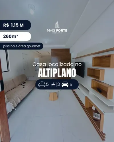 Imóvel para venda possui 260 m2 com 5 quartos e 3 banheiros