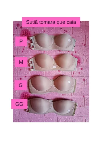 Sutiã tomara que caia bege