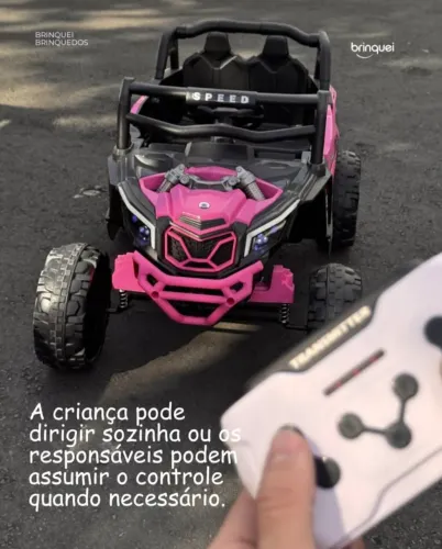JEEP ELÉTRICO INFANTIL OFF ROAD UTV ROSA 12v Lacrado (NOVO)