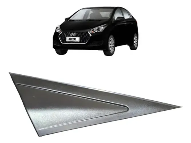 Moldura Externa Retrovisor Direito Hyundai Hb20 Manual 2018 Original