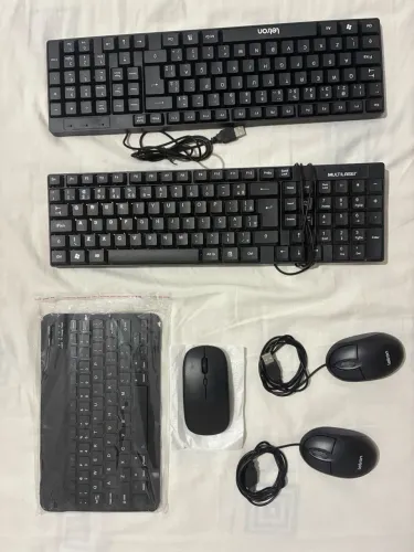 ? TECLADOS E MOUSES NOVOS ? COM FIO OU BLUETOOTH