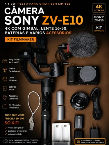 Sony zve 10 kit completo
