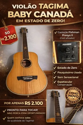 VENDO VIOLÃO TAGIMA BABY CANADÁ 