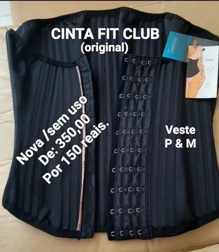 CINTA FIT CLUB NOVA SEM USO.