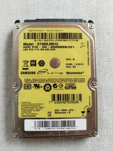 HD 500GB armazenamento