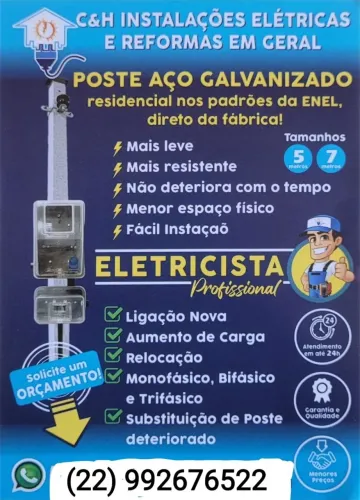 Poste padrão Enel