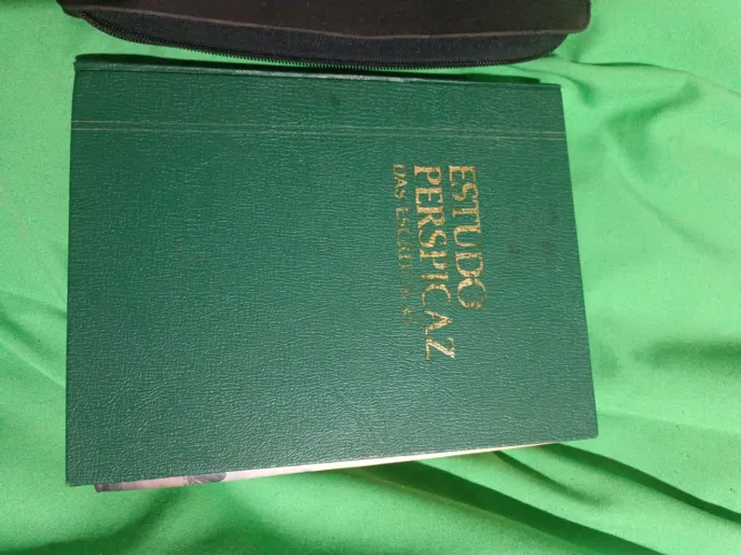 Livro de estudo Perspicaz das escrituras,mais uma capa para bíblia bem grande os dois