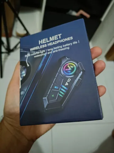 Fone de ouvido bluetooth sem fio para capacete na caixa lacrado