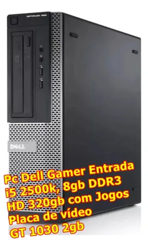 Pc Gamer de entrada i5 2500k, 8gb, GT 1030, HD, Monitor 18 Pol #Leiaa#Parcelo#Entrego