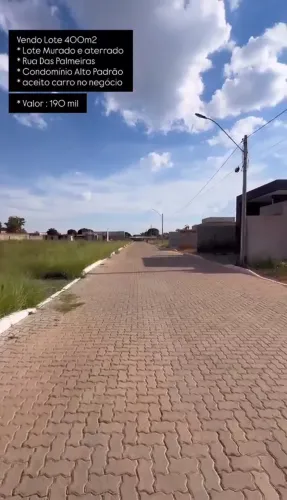 Vendo lote 400mts rua das Palmeiras na ponte alta