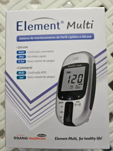 MEDIDOR DE GLICOSE E PERFIL LIPÍDICO ( ELEMENT MULTI)