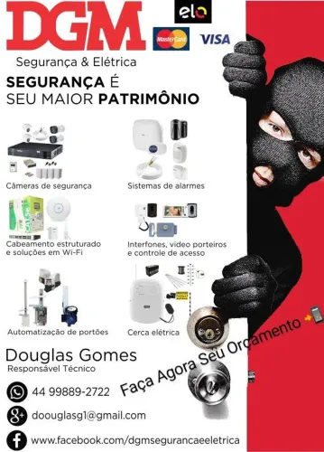 Faça Agora Seu Orçamento Segurança Eletrônica e Serviços Elétricos