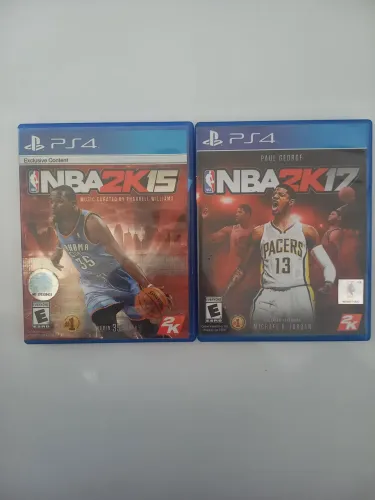 NBA 2K 15 + NBA 2K 17 COMBO 2 JOGOS DE PS4 MIDIA FÍSICA 
