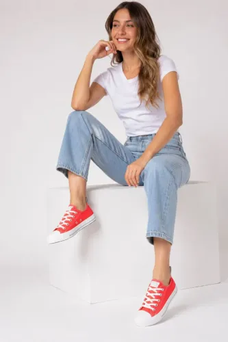 Tênis Converse All Star Chuck Taylor Lona - Vermelho