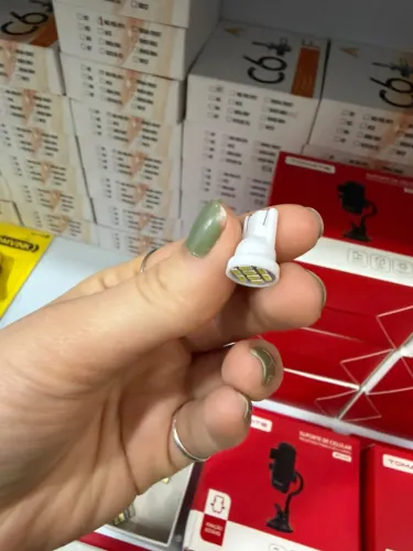 Lâmpada Pingo Luz LED Veicular Simples T10 6000k Luz Branca