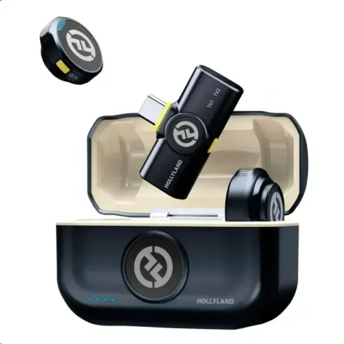Microfone de Lapela Sem Fio USB-C Hollyland Lark M2 para Android 2.4GHz NOVO