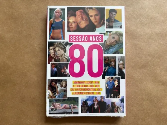 DVD Sessão Anos 80 Vol 1 Duplo 4 Cards em Estado de Novo - Obras Primas !