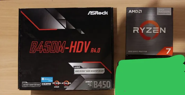 Kit B450 + Ryzen 7 5700g + 16gb ram + Air cooler Mach1