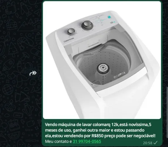 VENDO MÁQUINA COLOMARQ NOVÍSSIMA