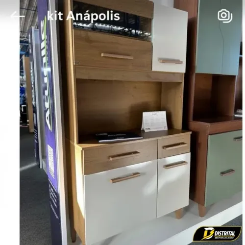 Kit Cozinha Anápolis 91 cm 4P 2G Novo