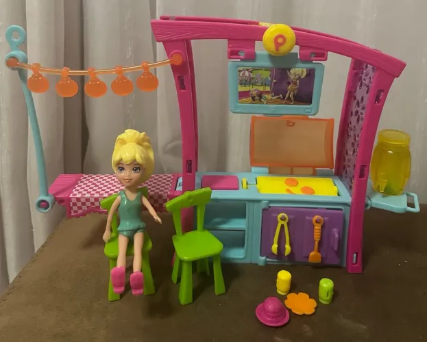 Polly Pocket Churrasco Divertido Mattel (Usado)