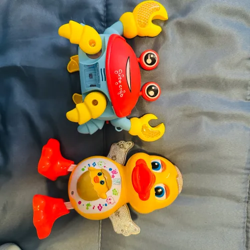 Pato e caranguejo