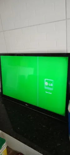Tv lg 32 com tela verde