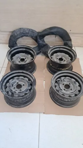 Jogo de Rodas Aro13 do Corsa 4x100, Tala Larga 07 e 08